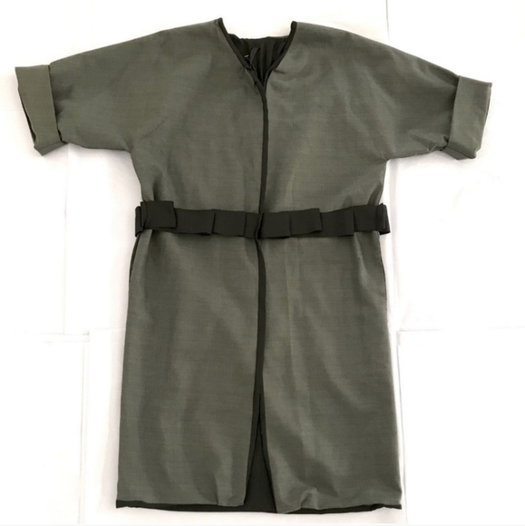 Poleci Classic Gray Overcoat Relaxed Fit Formal Evening Designer Jacket, 6 - Picture 1 of 10